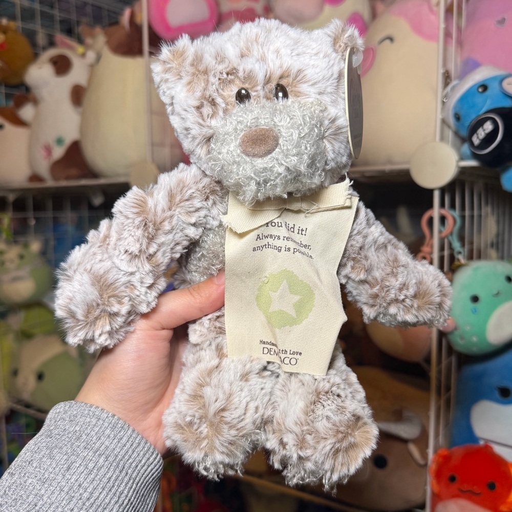 DEMDACO Giving Bear Taupe Graduation ‘You Did It’ 8” Stuffed Animal Plush